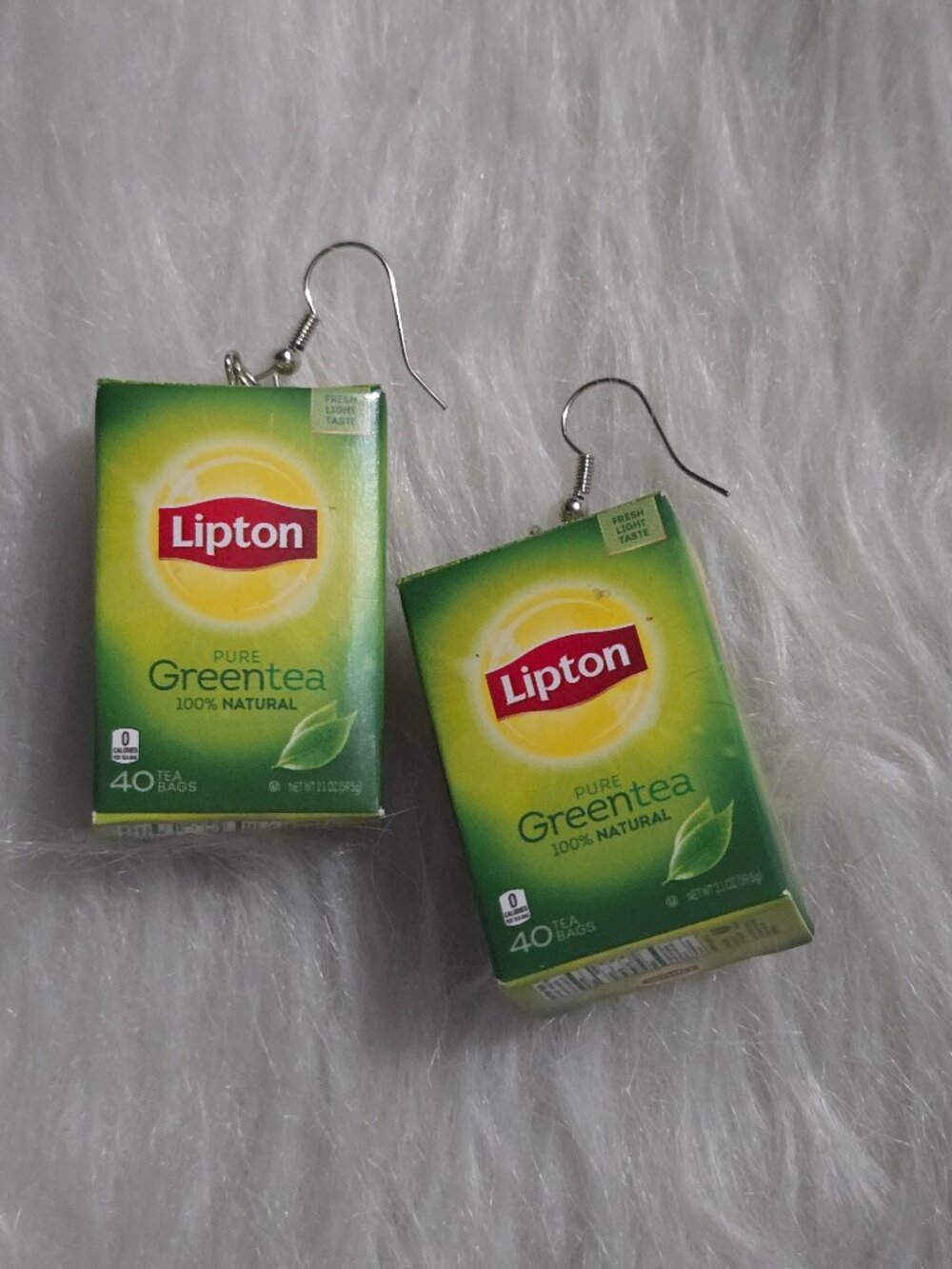 Mini Brands Lipton Green Tea Earrings